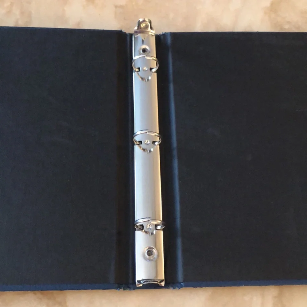 DELUXE CHECKBOOK COVER • NAVY BLUE • 11.5” x 8.75”
